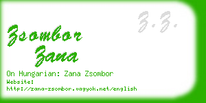 zsombor zana business card